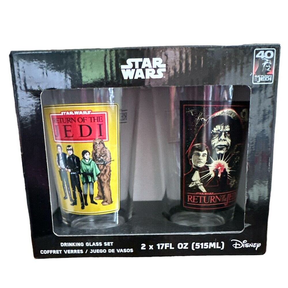 Disney Funko Star Wars Return of the Jedi 40th Anniversary Drinking Glass Set
